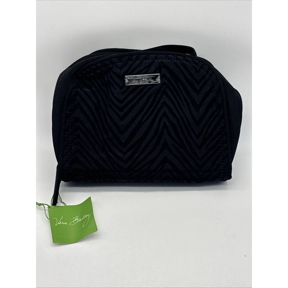 Vera Bradley Travel Jewelry Organizer - Classic Black with Zebra